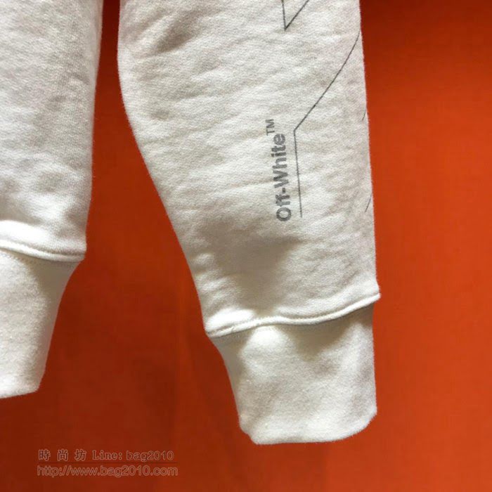 OffWhite男裝 19-20FW新款 最高品質 off圓領衛衣 off白色套頭男衛衣  tzy2273